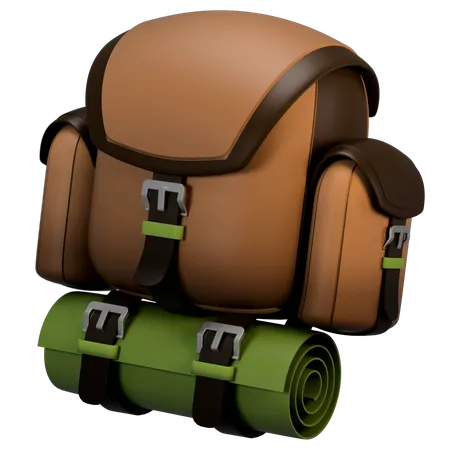 Backpack Illustration In 3 D Design 3D Icon