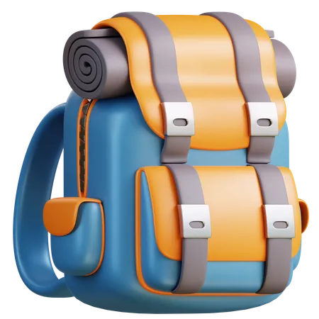 3 D Illustration Backpack 3D Icon