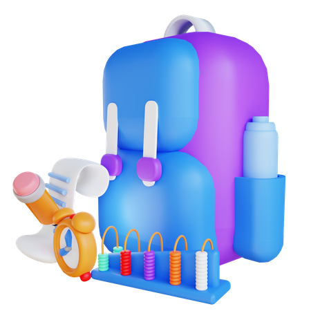 Backpack  3D Illustration