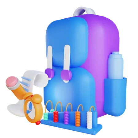 Backpack  3D Illustration