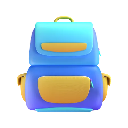 Backpack  3D Illustration