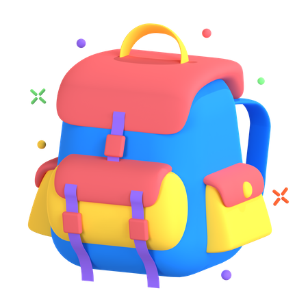 Backpack  3D Illustration