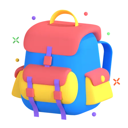 Backpack  3D Illustration