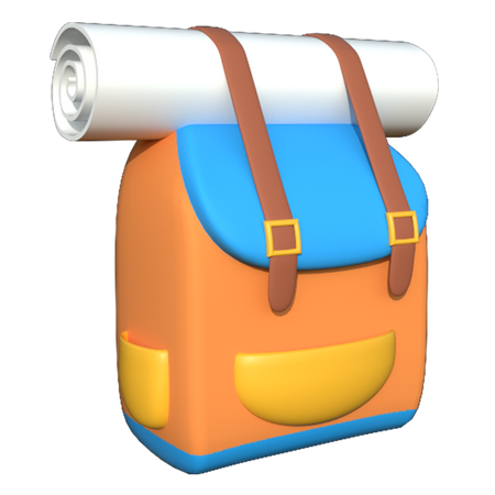 Backpack  3D Illustration