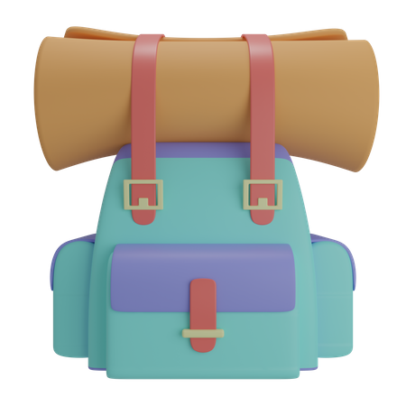 Backpack  3D Illustration