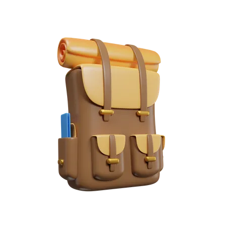 Backpack Travel 3 D Icon Illustration 3D Icon