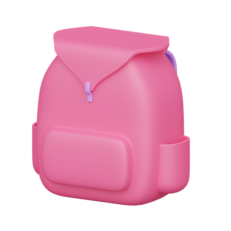 Backpack Girl  3D Icon