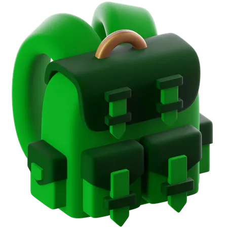 Backpack Military  3D Icon