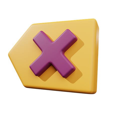 Backspace  3D Icon