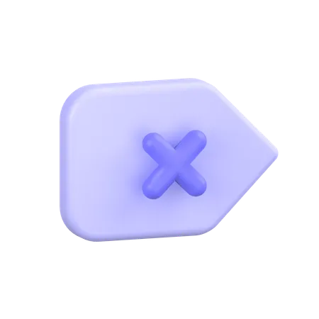 Backspace  3D Icon