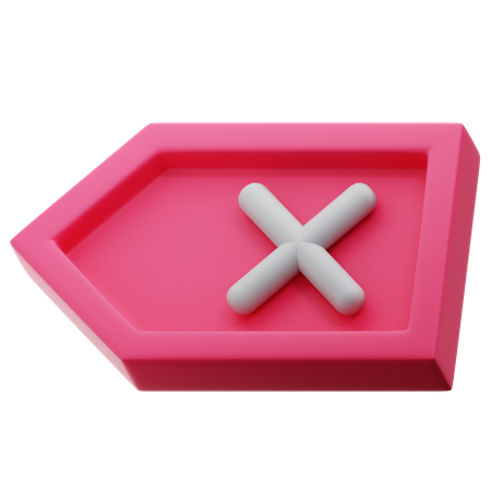 Backspace  3D Icon