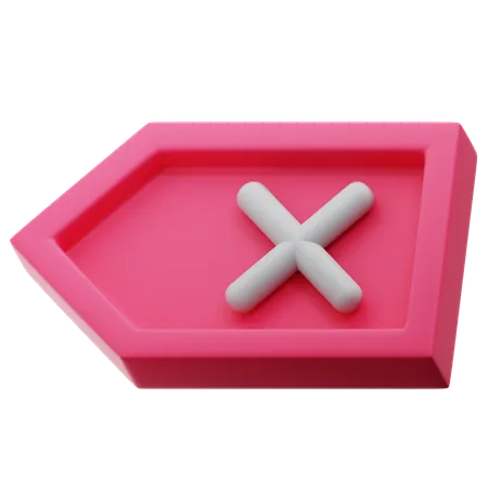 Backspace  3D Icon