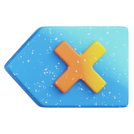 Backspace  3D Icon