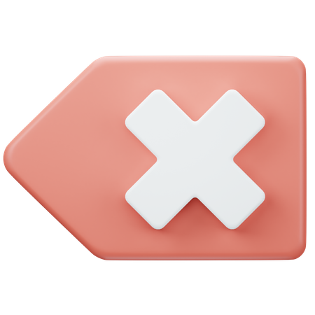 Backspace  3D Icon