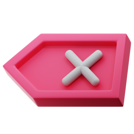Backspace  3D Icon