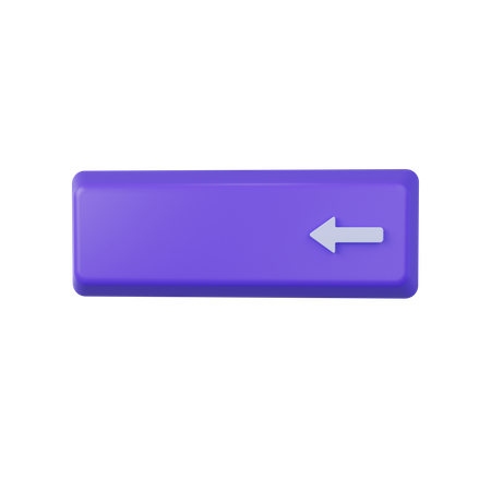 Backspace  3D Icon