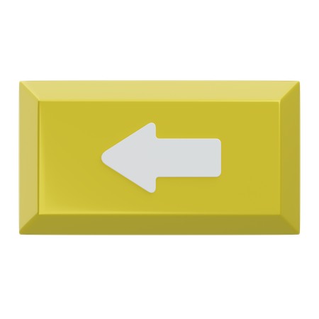 Backspace Keyboard Key  3D Icon