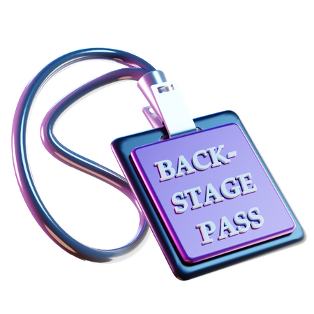 Backstage Pass  3D Icon