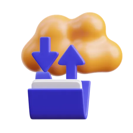 Backup Data  3D Icon