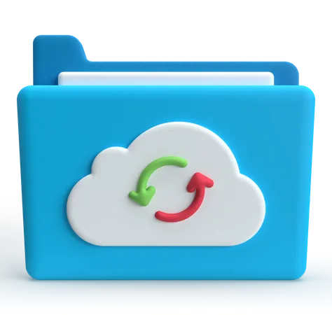 Backup Data  3D Icon