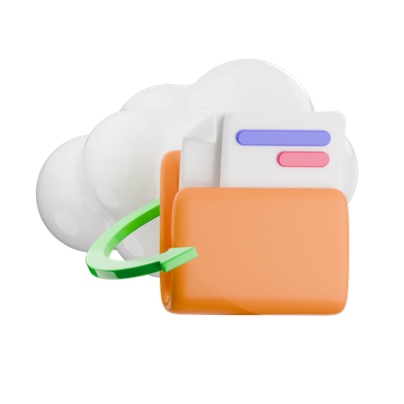 Backup Data  3D Icon