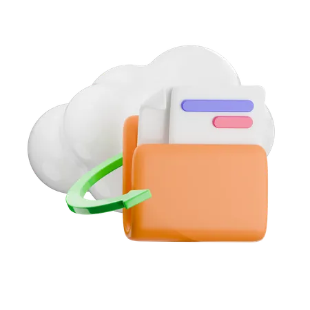 Backup Data  3D Icon