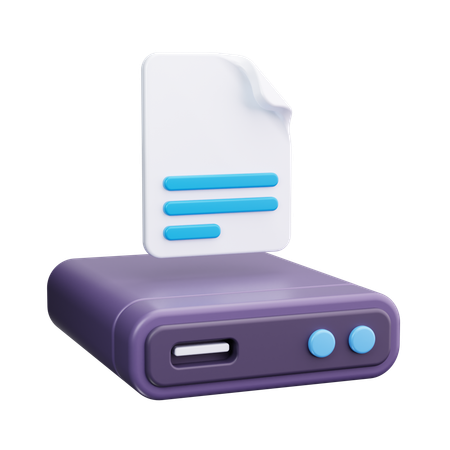 Backup de arquivo  3D Icon