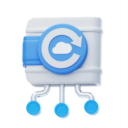 Backup de carteira  3D Icon