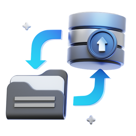 Backup de dados  3D Icon