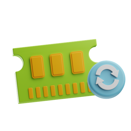 Backup de memória RAM  3D Icon