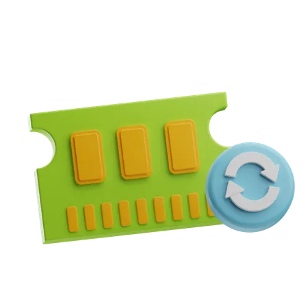 Backup de memória RAM  3D Icon