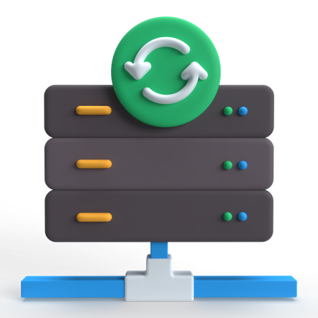 Backup do servidor  3D Icon