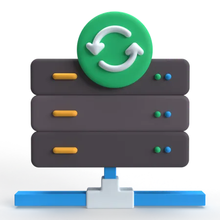 Backup do servidor  3D Icon