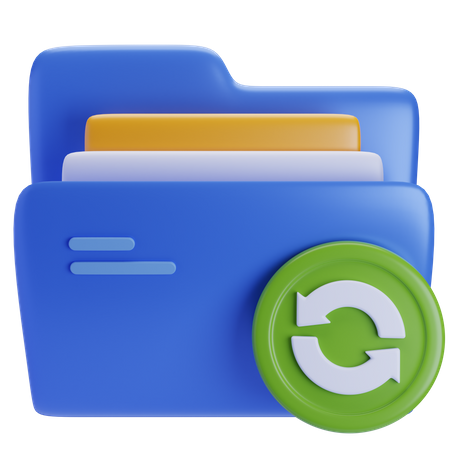 Backup document 3D Icon