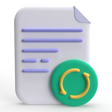 Backup file  3D Icon