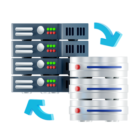 Backup para offline  3D Icon