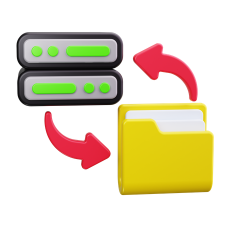 Backup Server  3D Icon