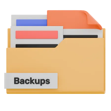 Backups Folder  3D Icon