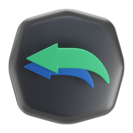 Backward  3D Icon