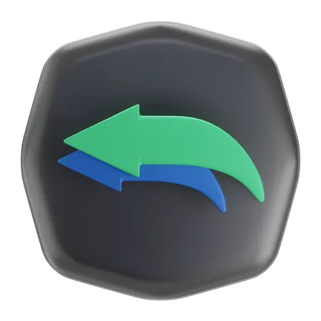 Backward  3D Icon
