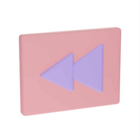 Backward Button  3D Icon