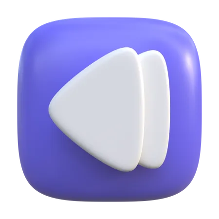 Backward Button 3D Icon