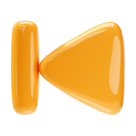 Backward button  3D Icon