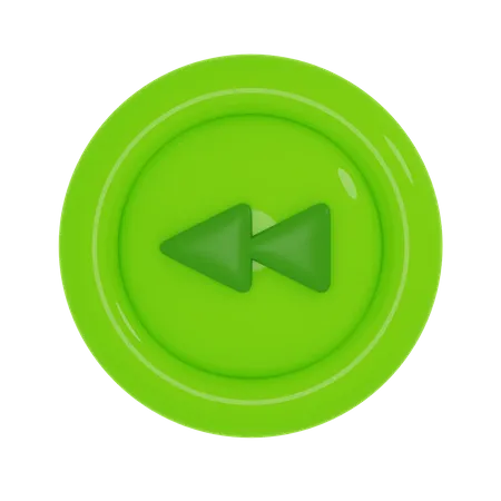 Backward Button  3D Icon