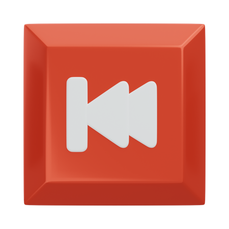 Backward Keyboard Key  3D Icon