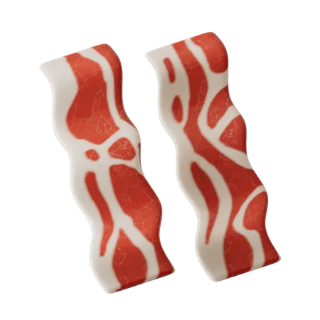 Bacon 3D Illustration