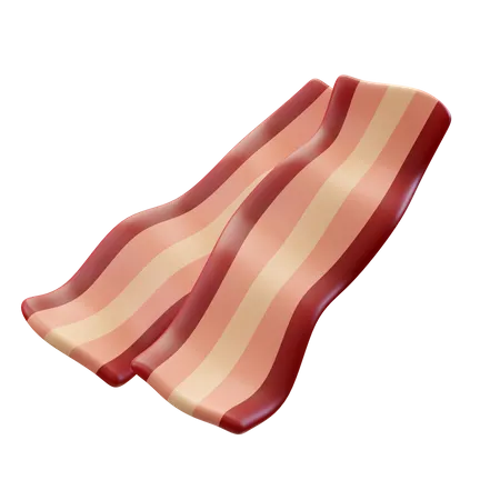 3 D Render Illustration Bacon 3D Icon