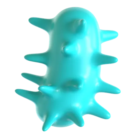 Bacteria  3D Icon