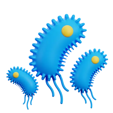 Bacteria  3D Icon