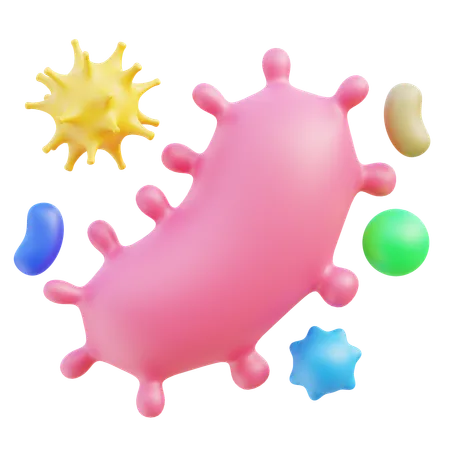 Bacteria  3D Icon